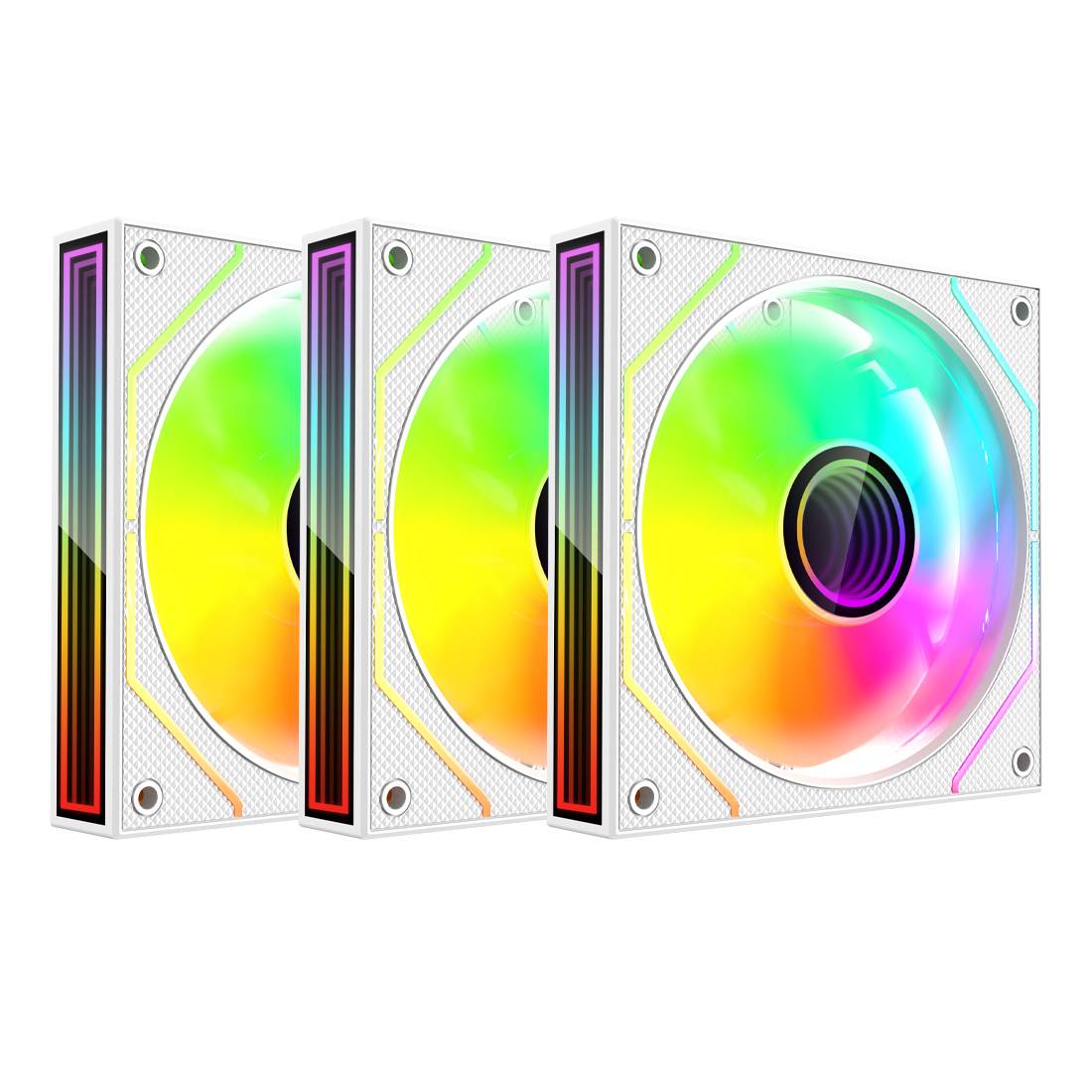 KIT GAMER 3 VENTILADORES XZEAL XZVE101W - KIT GAMER 3 VENTILADORES XZEAL XZVE101W -